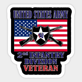 2nd Infantry Division- Veteran Sticker